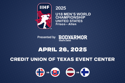 More Info for IIHF U-18 Men's World Championship